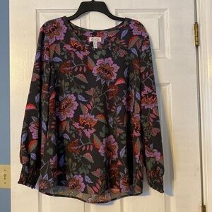 Denim & Company womens top; size L